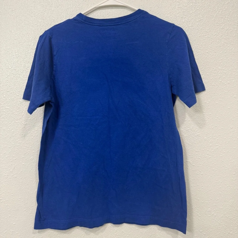 Nike Boys Royal Blue Short Sleeve Futura Logo Graphic T-Shirt XL